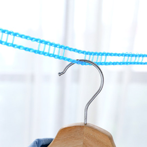 Cuerda para Tender Ropa con Gancho Redondo, Resistente al Viento, 5m Azul, 10m Azul, para Uso en Interiores y Exteriores - Product Image 4