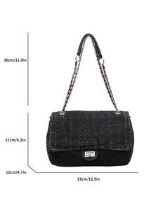 Bolso Bandolera Vaquero de Moda para Mujer, Bolso Bandolera de Gran Capacidad - Product Image 4