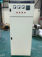 Boîtier de distribution de panneaux de condensateurs triphasés 100 kVAR 200 A en acier, Compensateur réactif, Équipement d'économie d'énergie pour le facteur de puissance
