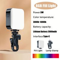 Mini Lampe LED Portable de Remplissage pour Appareil Photo, Smartphone, GoPro, Ordinateur Portable, Selfie – Éclairage Décoratif Réglable