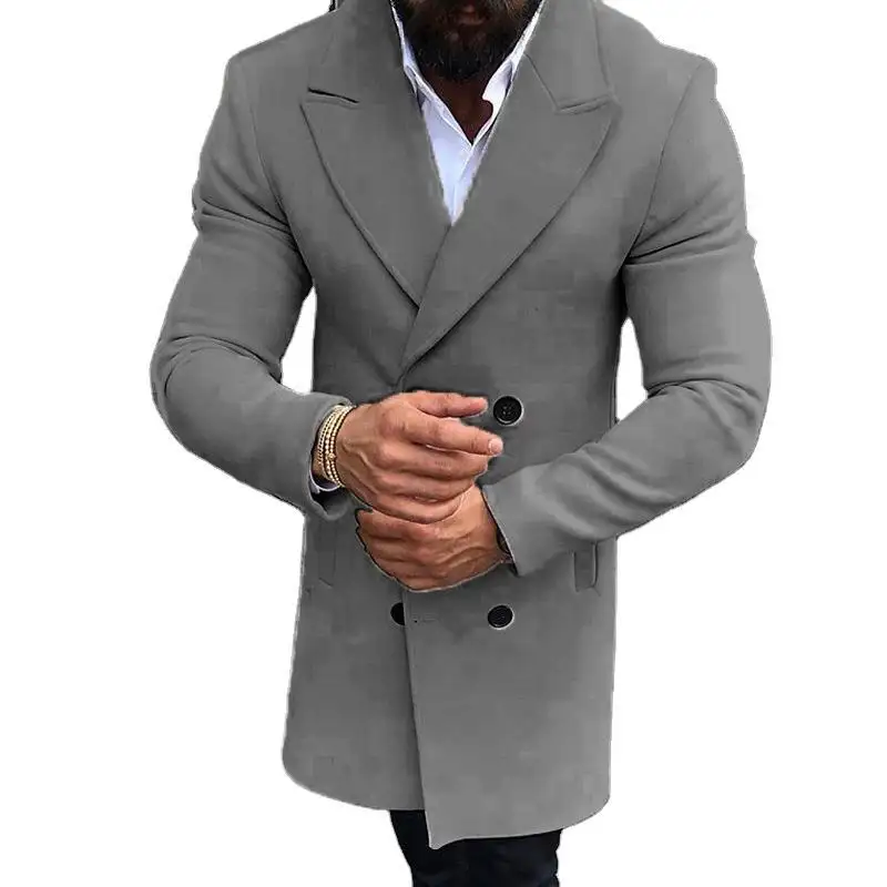 Simplee-veste d'hiver pour hommes, Trench-Coat d'hiver, pardessus bon marché