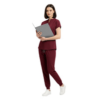 42015 Jogger Scrubs Veste de sport en tissu extensible de haute qualité pour usage quotidien et sportif, pour femmes, dames et jeunes filles