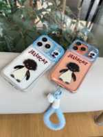 Étui de téléphone en TPU de haute qualité avec cordon, motif de pingouin mignon et amusant, pour 17 16 15 14 Pro Max