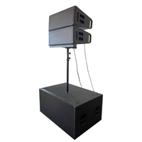 HDL-10A Haut-parleur professionnel Line Array 2 voies en plastique, woofer néodyme 10 pouces, bobine mobile 3 pouces, amplification bi-amp Classe D, DSP, 4 ohms, pour scène