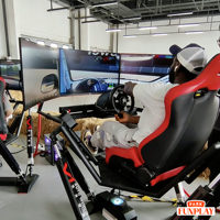 Simulateur de course de voitures 9D VR Dynamic Motion Drive 5060 5070Ti, équipement d'arcade de conduite, 6 degrés de liberté, cylindre 3, fibre de verre, intérieur/extérieur