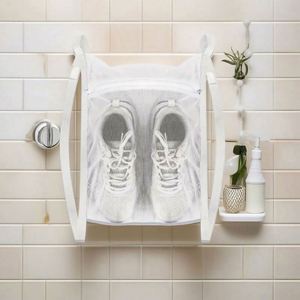 Bolsa de lavado de malla lavable con cremallera y logotipo personalizado, resistente y apta para secadora, para lavar zapatos en lavadora - Product Image 4