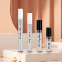 1ml 2ml 3ml 5ml 10ml Petits flacons d'échantillon de parfum avec bouchon doré et étiquette