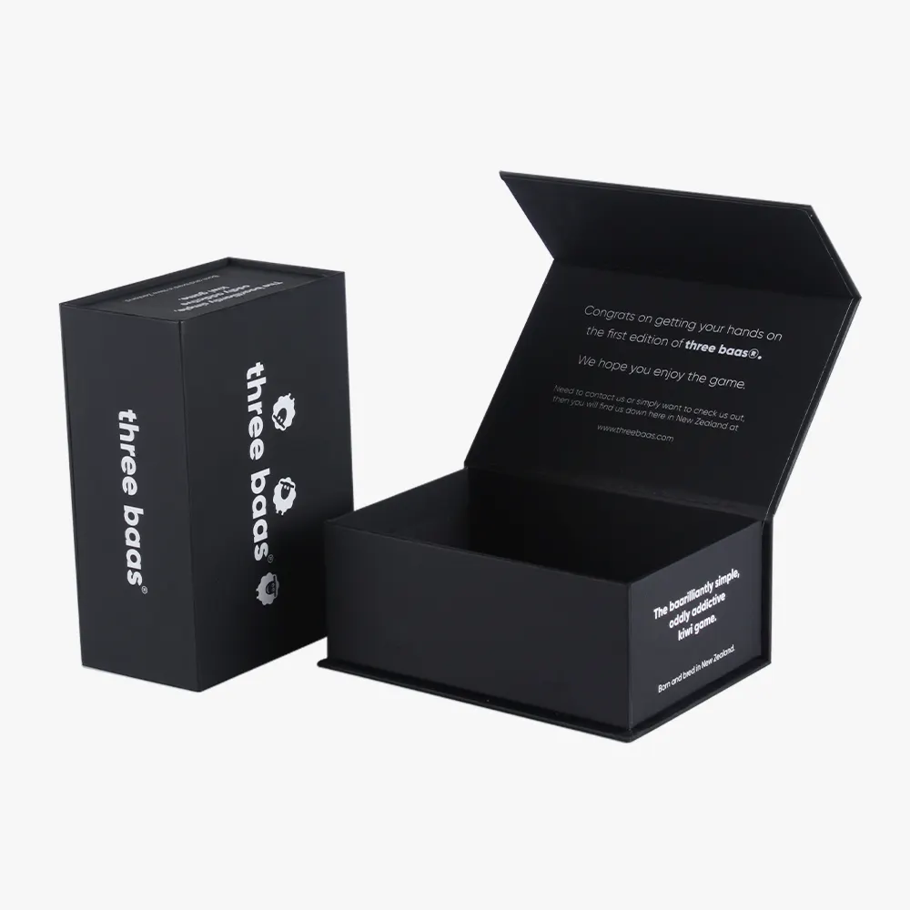 Custom Logo Packaging Closure Gift Boxes Matt Black Luxury Packing Cardboard Magnetic Gift Box Rigid Boxes Paperboard Recyclable