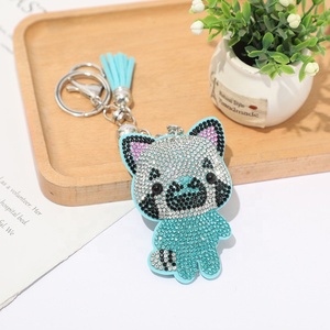 New Fashion <b>Key</b> Ring Crystal Cat <b>Key</b> <b>Chain</b> Purse Bag Charm Pendant Bling Pet Cat <b>Key</b> <b>Chain</b> Wholesale - Product Image 4