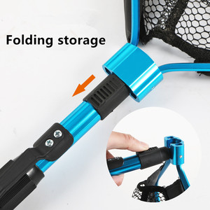 China Professionele Productie Aluminium Visaanvoernet Opvouwbaar Telescopisch Zeevisnet - Product Image 3