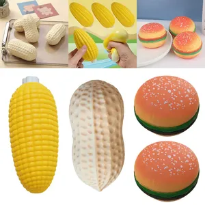 Juguete Blandito de EVA con Forma de Maíz, Hamburguesa, Cacahuete, Unicornio y Bolas de Malta, de Rebote Lento, Antiestrés, Regalo para Niños de 14 Años - Product Image 2
