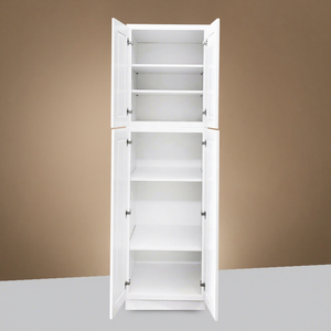 Almacén de EE. UU. En stock Gabinete de despensa de cocina Gabinete de coctelera blanco estándar contemporáneo Armarios RTA Gabinete alto de madera - Product Image 1
