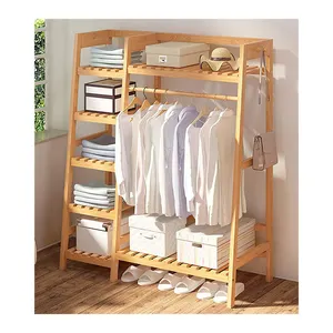 Save space organize your household accessories and keep them clean bamboo wardrobes clothes organizer