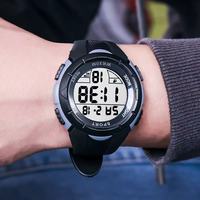 Montre Militaire Économique Homme Sportive Analogique Numérique WR 50m Boîtier en Plastique