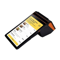 Máquina de caja registradora portátil móvil de 8 ", terminal PDA POS de mano, sistema Android minorista, lector NFC, escáner de impresora USB 4G Wifi