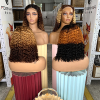 Perruque Courte Bob Ondulée Frisée Pas Chère Cheveux Humains HD Dentelle Frontale Complète Fournisseur Perruque Vierge Indienne pour Femmes Noires