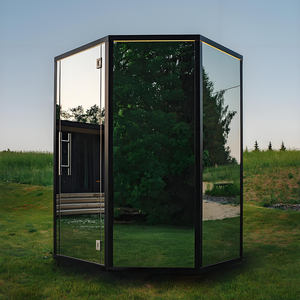 Personalizado 8/10/12mm vidrio templado transparente/Negro/espejo/esmerilado vista panorámica al aire libre <span class=keywords><strong>Solarium</strong></span> <span class=keywords><strong>Sauna</strong></span> habitación - Product Image 5