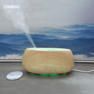 Donatello Wood Grain Humidifier 0.5-1L With Essential <b>Oil</b> <b>Diffuser</b> For Home Aromatherapy Desktop Use - Product Image 1