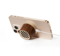 KUANGXIANG Accessoires mobiles Tendance 2025 Cadeaux promotionnels Mini haut-parleur portable 4-en-1 avec chargeur sans fil, TWS, support