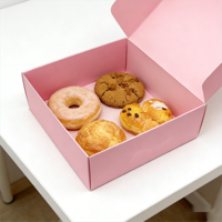Boîte d'emballage personnalisée en carton pliable pour gâteaux, biscuits, brownies, cookies, beignets, boîte d'expédition