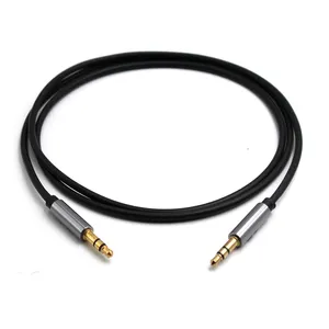 สายเคเบิลเสริม Aux 3.5มม. ถึง2สายถัก Rca 3rca De Audio Rca Connector สายเคเบิลวิดีโอเสียง3.5มม