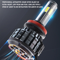 Super Lumineux 12V 24V Projecteur Ventilateur De Refroidissement Led 16000lm H15 9005 Lumière automatique H11 H7 H4 A Mené Des Ampoules De Phare