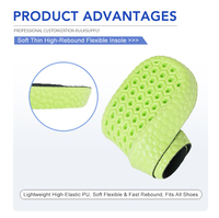 Plantillas de PU con Soporte de Arco, Amortiguación y Absorción de Impactos, Transpirables, para Deportes y Correr, para Hombres y Mujeres