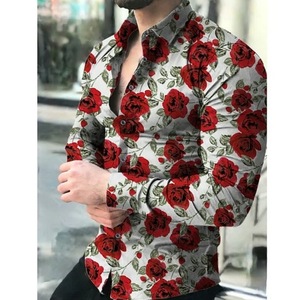 Nouvelle Arrivée Chemise Décontractée Imprimée Florale pour Homme – Vente en Gros Chemise Homme de Luxe T-shirt Graphique – Tenue Fantaisie du Fabricant <span class=keywords><strong>Chinois</strong></span> - Product Image 2