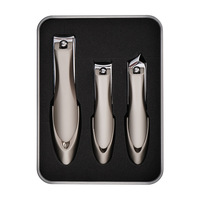 Kit de coupe-ongles anti-éclaboussures en acier inoxydable, outils de manucure tranchants et durables avec lime à ongles pour la maison et les voyages