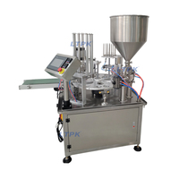 Machine de remplissage et de scellage automatique pour yaourt, pouding, dessert |   Scellage de film en rouleau