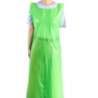 Tablier PE en plastique Cpe Tablier en plastique jetable sans manchon Tablier médical