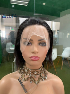 CF29 <strong>Nice</strong> Looking 15a Full Lace <strong>Wig</strong> for Braiding Straight Natural Black for Bradiding