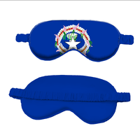 Masque de sommeil en soie simulée avec drapeau national de la Guadeloupe personnalisé, sangle élastique, cache-yeux pour voyage, souvenir, cadeau