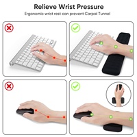 Accessoires de jeu ergonomiques, repose-poignets en mousse à mémoire de forme, tapis de souris avec support de repose-poignets et repose-clavier