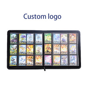 <span class=keywords><strong>Classeur</strong></span> à fermeture éclair en cuir PU avec logo personnalisé, 4, 9 ou 12 pochettes, <span class=keywords><strong>classeur</strong></span> premium <span class=keywords><strong>pour</strong></span> cartes à collectionner Pokémon, cartes de sport, TCG - Product Image 1
