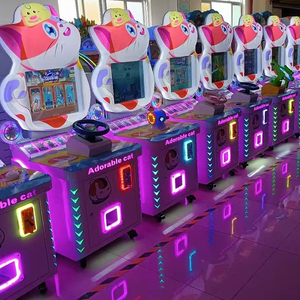 Милый Кот с монетоприемным Аркада маленькая игрушка гоночная игра металл + пластик для детей несколько игроков гарантия 1 год - Product Image 6