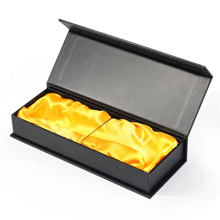Benutzer definierte Luxus magnetische Geschenk box Souvenir Andenken Verpackungs box mit Satin futter