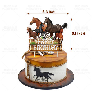Guirlande de ballons imprimés sur le thème des courses hippiques, décoration de fête pour bébé garçon, arrière-plan joyeux anniversaire, fournitures de fête - Product Image 2