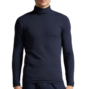 T-shirts pour hommes de luxe, coupe ajustée décontractée, en gros, vierges, respirants, tricotés, 180 grammes, manches longues, motif uni, anti-froissement, séchage rapide - Product Image 1