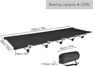 Modern Aluminum Foldable Portable Outdoor <b>Single</b> Camping <b>Bed</b> Customized Lightweight Camp Folding Cot Aluminum <b>Frame</b> Travel - Product Image 2