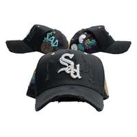 Gorras de 5 Paneles Bordadas en 3D con Diseño Moderno, Logotipo Personalizado, Ajustables, con Pedrería y Bordado Artesanal, las Más Vendidas