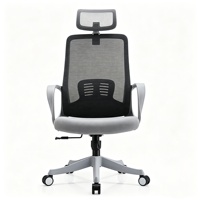 Chaise de bureau moderne en maille, chaise de conférence, chaise de bureau ergonomique à dossier moyen pour ordinateur et personnel