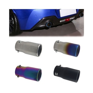 Universal <strong>Car</strong> Exhaust Tip Stainless Steel Tail Pipe Cover Exhaust <strong>Silencer</strong> 63mm Mirror Polished Finish 1.2mm Thick - Product Image 1