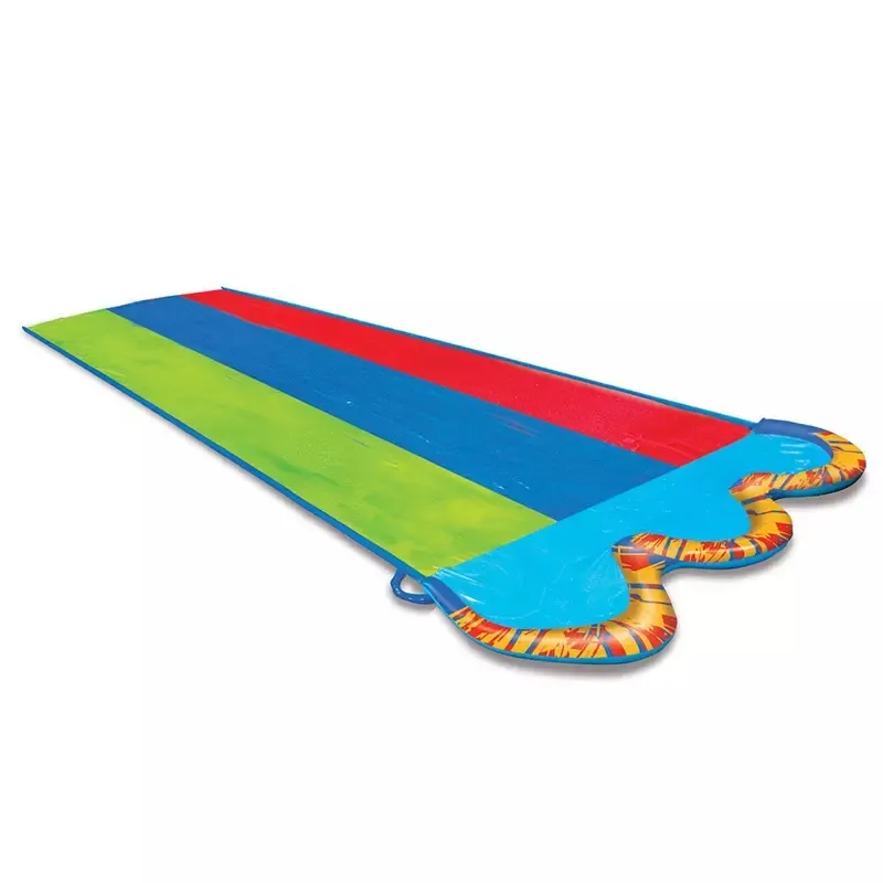 Hot summer Triple Racer Water slip and slide inflatable Outdoor Backyard Splash For Kids adults at the beach garden