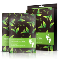 Masque peeling des pieds à la pêche biologique de marque privée OEM Exfoliant nourrissant pour peaux mortes pour des pieds doux et lisses