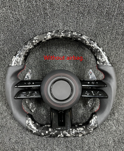 Volante de Fibra de Carbono Forjado <span class=keywords><strong>Mercedes</strong></span>- GT63 <span class=keywords><strong>S</strong></span> Compatible con los Modelos: W205/W166/W177/W204/W217/W222 (C63/<span class=keywords><strong>E63</strong></span>/S63) - Product Image 1