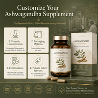 Capsules d'Ashwagandha standardisées à 5% de Withanolides, 600mg, extrait de racine de Withania Somnifera, certifiées GMP ISO, sans OGM, végétaliennes pour adultes