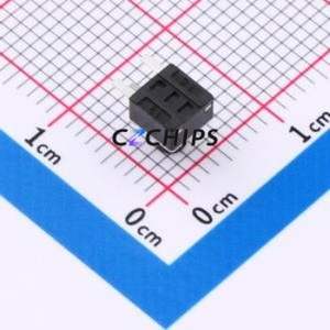 SMG-02B-H055A0 Tactile Switch Bent Lead Through Hole-3P,4.5x4.5mm Switch Single Pole Single Throw Round Button 2.5N 4.5mm - Product Image 2