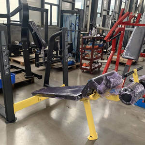 <span class=keywords><strong>Banc</strong></span> de musculation inclinable SK Commercial avec système de verrouillage des jambes, roulettes de rangement, crochets en J réglables, équipement de musculation à poids libre CE - Product Image 6