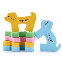 MM-BSP012 de sécurité de porte d'animal de bande dessinée bouchon de porte de sécurité de bébé de mousse molle pour des bébés